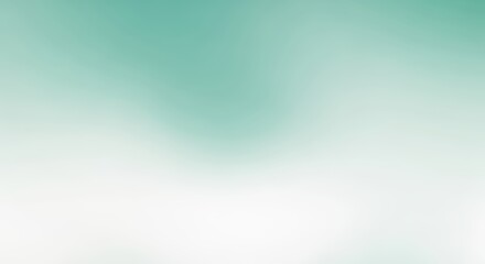 Obraz premium Abstract soft teal and white gradient background with subtle texture