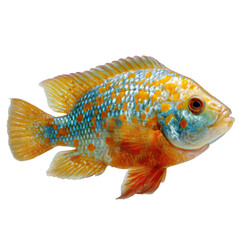 Spotted tropical fish png bright orange png yellow spots png aquarium png marine png reef png ocean png sea life png colorful png transparent background image