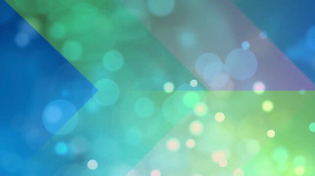 Abstract Blue and Green Bokeh Gradient Motion Background