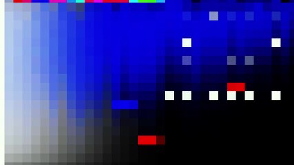 8 Bit Pixel Glitch Transition with Colorful Retro Texture for Gaming and Video Edits