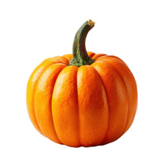 Orange pumpkin with green stem png autumn png harvest png vegetable png gourd png fall png agriculture png farm png seasonal png food png transparent background image