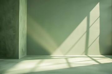 Obraz premium Contemporary plain wall with minimal lighting