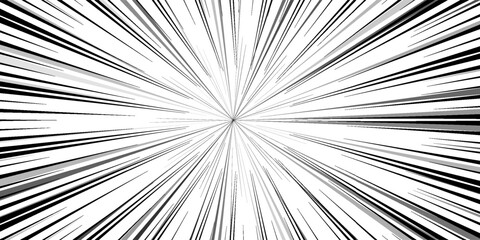 Manga Action Burst Lines Vector Illustration