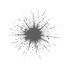 Abstract Ink Splatter Mark Illustration