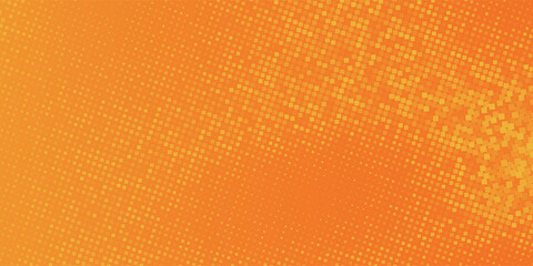 Abstract orange financial technology background, network pixel elements. Abstract science, technology and business background.