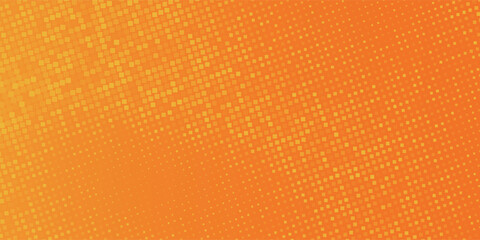Abstract orange financial technology background, network pixel elements. Abstract science, technology and business background.