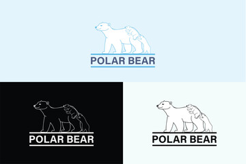 Polar Bear Mother and Sons – Strong Family Logo Design