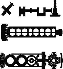car engine elements parts 