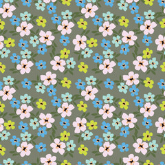 seamless pattern with flowers