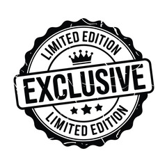 Obraz premium Exclusive limited edition stamp seal with crown and stars