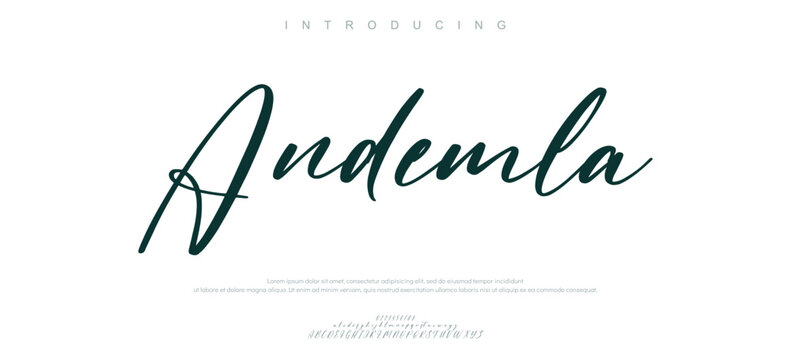 creative modern stylish calligraphy letter logo design