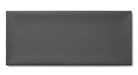 Dark gray textured cloth napkin on white background