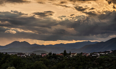 The Mainarde mountain range extends along the border between Molise and Lazio, with prevalence in...