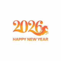 Fototapeta premium Happy New Year 2026 — Year of the Horse 