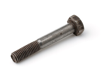 Old dirty steel bolt