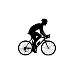 Naklejka premium Silhouette of a person walking on a white background silhouette isolated on white background