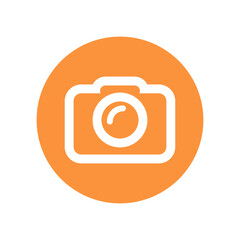 Camera Icon &ndash; Photography and Media Symbol in Flat Style