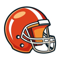 Fototapeta premium American Football Helmet Protective Gear Head Protection Sports Equipment Safety First Durable Design Gridiron Apparel Competition Symbol