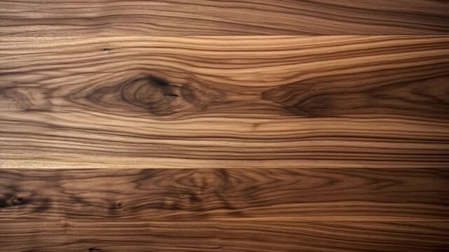 Exploring the beauty of walnut wood with intricate patterns and rich tones in a well-lit room