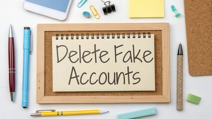 Stop Fake Accounts with Creative Office Supplies and Note Display