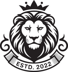 Obraz premium Golden Lion Head Financial Logo - Wealth, Investment, and Luxury Business Brand Vector Emblem.