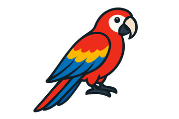 Fototapeta premium Vector Illustration of a Macaw