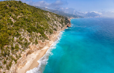 Fototapeta premium Sardinia’s cliffs and caves near Cala Luna