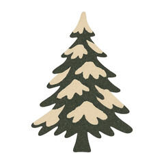 Fototapeta premium PNG Simple evergreen tree illustration design.