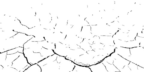 Cracked dry earth texture symbolizing drought and global warming. High-contrast black and white cracked soil background perfect for environmental design, climate change, or natural texture projects.