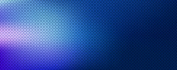 Purple blue light leak effect background. Film bokeh flare overlay. Vintage neon photo filter texture template. Exposed photography wallpaper. Abstract blur ultraviolet gradient backdrop. Vector
