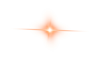 Fiery light splash PNG. Radiant sun effect with glowing core, shiny beams, and sparkling starburst glare.