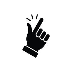 Easy icon vector.  Finger snapping icon symbol.