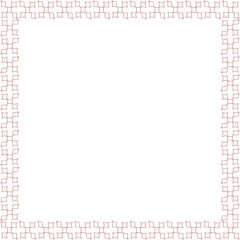 Fototapeta premium Simple Square Frame with White Background, Border Frame and Photo Frame, Unique Red Frame