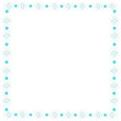 Simple Square Frame with White Background, Border Frame and Photo Frame, Unique Blue Frame