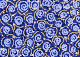 abstract seamless pattern, abstract colorful background, dark blue background 