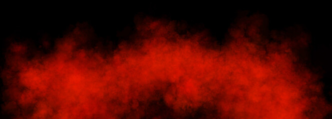 Vivid red smoke texture background with transparent effect and flowing fiery clouds of warm colorful vapor or mist design