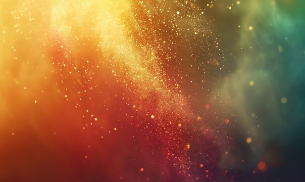 Vibrant abstract explosion of colorful powder particles captured mid-air, soft ambient light enhancing motion, clean and dynamic, sharp detail, - Powered by Adobe