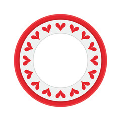 Red Hearts frame Background. Romantic hearts texture. Love or Sweet Moment concept.