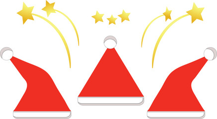 Santa hat red simple design 