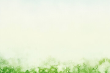 Obraz premium Soft green watercolor gradient png overlay effect, transparent background