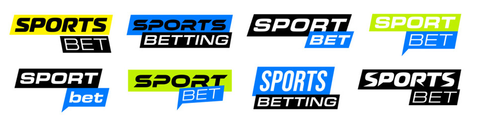 Sports betting banners. betting vector.