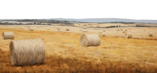 PNG Hay bales landscape outdoors nature.