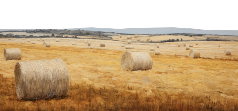 PNG Hay bales landscape outdoors nature.