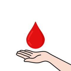 blood donor day icon like prevention of disease