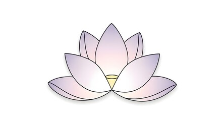 A beautiful Lotus flower with soft pink petals