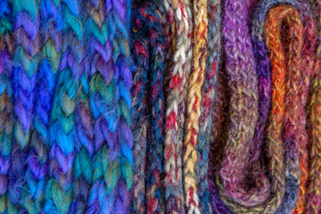colorful wool fabric