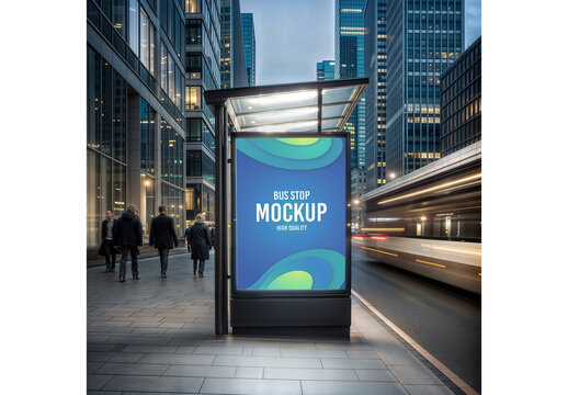Bus Stop Mockup 71