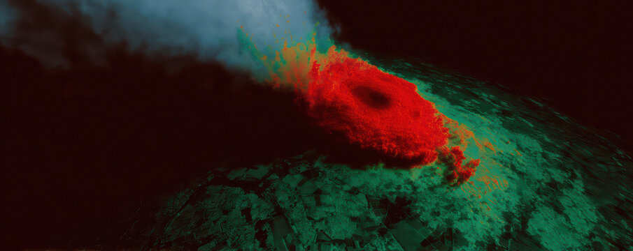 storm observation on radar with thermal imaging	