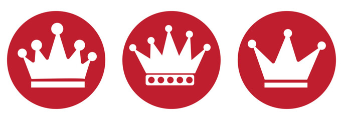Crown icon vector. Royal sign symbol vector. King crown vector icon illustration isolated on white background. EPS 10 