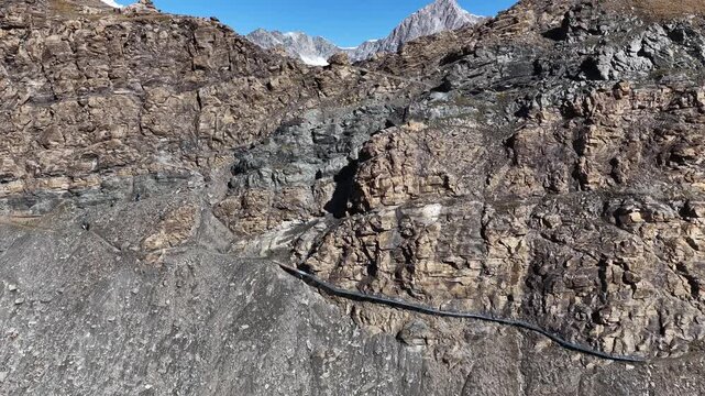 Hiking H&ouml;rnli Ridge to H&ouml;rnlih&uuml;tte, Matterhorn, Zermat, Switzerland